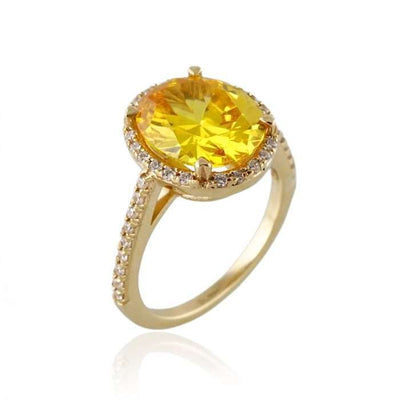 10k Gold Yellow Ring Stone Ring