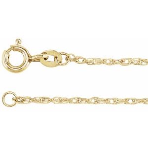 14K Yellow Gold-Filled 1.25 mm Rope 24" Chain   CH1027:1005:P