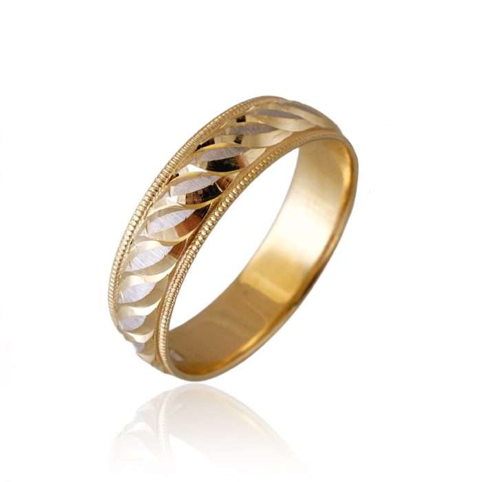 10k Gold Two Tones Design Ring