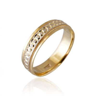10k Gold Two Tones Design Ring