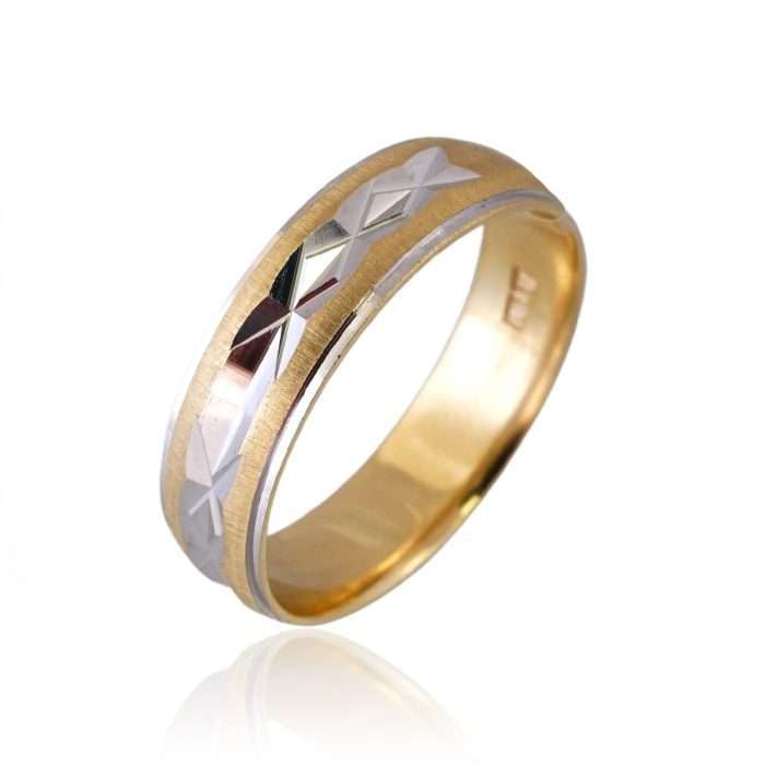 10k Gold X Two Tone Ring