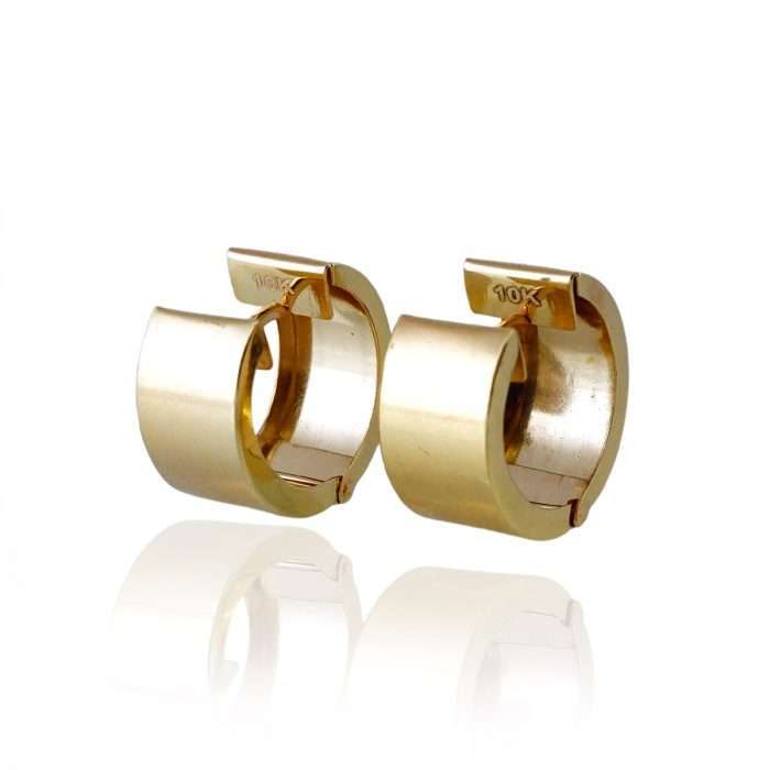 10k Gold Cracked Ear Hole Earring $210.00