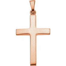 14K Rose Cross Pendant R41279:3054181:P