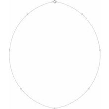 14K White 1/4 CTW Lab-Grown Diamond 7-Station 24