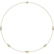 14K Yellow 3/4 CTW Lab-Grown Diamond 5-Station 18