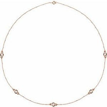 14K Rose 1 CTW Lab-Grown Diamond 5-Station 18