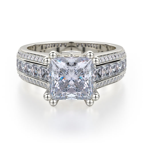 Michael M Princess Engagement Ring R401S-1.5