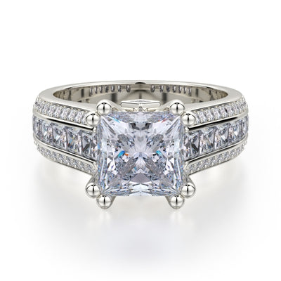 Michael M Princess Engagement Ring R401S-1.5