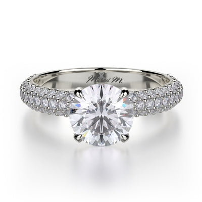 Michael M Crown Engagement Ring R699-1.5