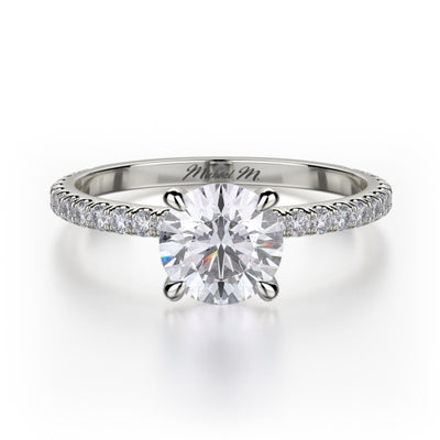Michael M Crown Engagement Ring R706-1