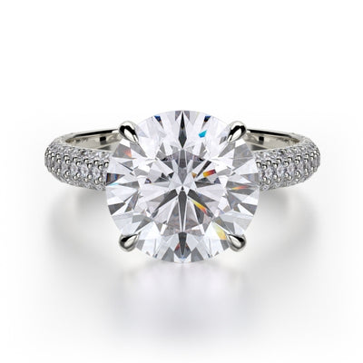Michael M Crown Engagement Ring R707-3