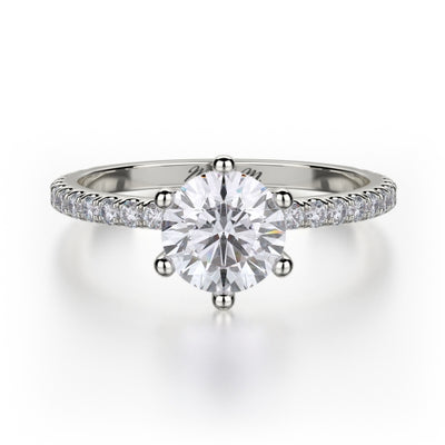 Michael M Crown Engagement Ring R713-1