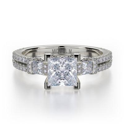 Michael M Princess Engagement Ring R476-1
