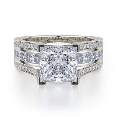 Michael M Princess Engagement Ring R465-2