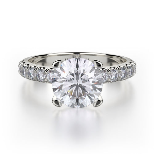 Michael M Crown Engagement Ring R716-2