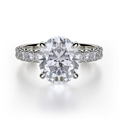 Michael M Crown Engagement Ring R731-3