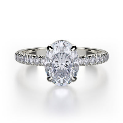 Michael M Crown Engagement Ring R715-2