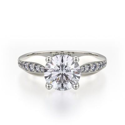 Michael M Crown Engagement Ring R733-1.5