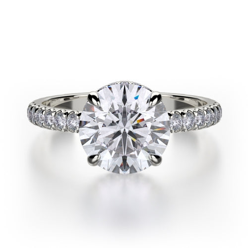 Michael M Crown Engagement Ring R742-2