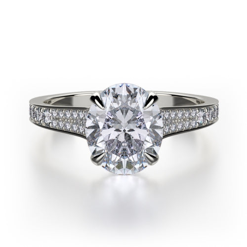 Michael M Crown Engagement Ring R743-3