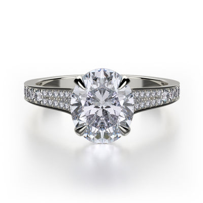 Michael M Crown Engagement Ring R743-3