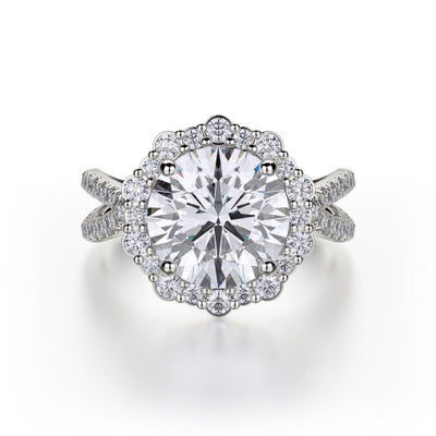 Michael M Defined Engagement Ring R740-2