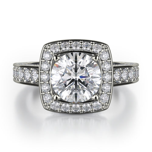 Michael M Princess Engagement Ring R261-2