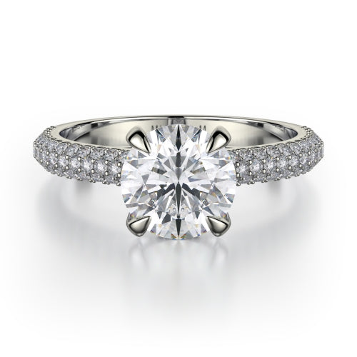 Michael M Crown Engagement Ring R707-2