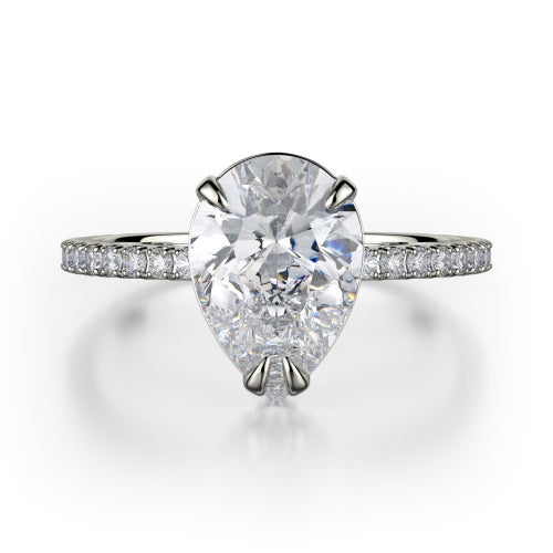 Michael M Crown Engagement Ring R715-2PR