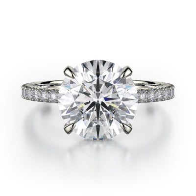 Michael M Crown Engagement Ring R742-3