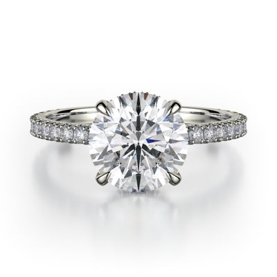 Michael M Crown Engagement Ring R745-2