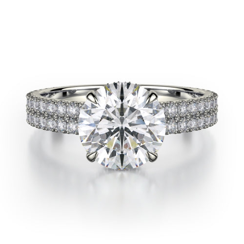 Michael M Crown Engagement Ring R747-2