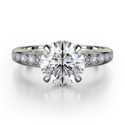 Michael M Crown Engagement Ring R748-2