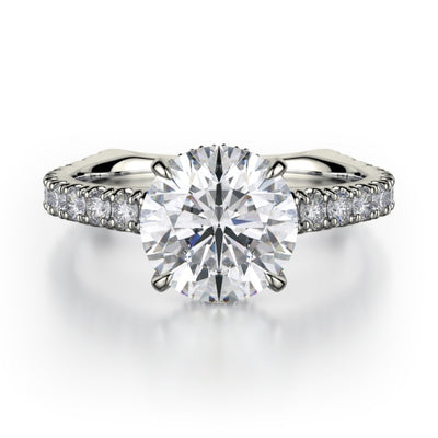 Michael M Crown Engagement Ring R751-2