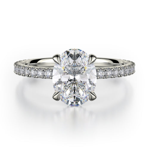 Michael M Crown Engagement Ring R753-2