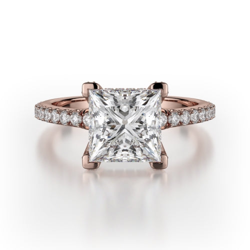 Michael M Crown Engagement Ring R781-1.5