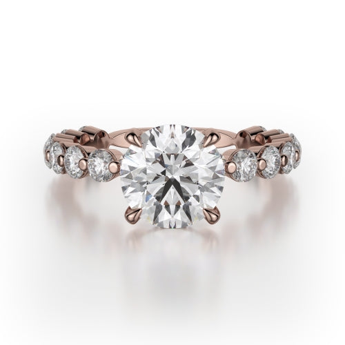 Michael M Crown Engagement Ring R782-1.5