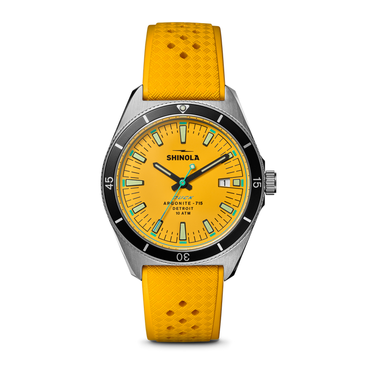 Shinola Duck Watch S0120301733-1-Canary-40-USA