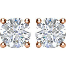 14K Rose 1/3 CTW Natural Diamond Stud Earrings 1874:70231:P
