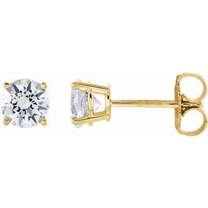 14K Yellow 1 CTW Natural Diamond Stud Earrings 1874:70210:P