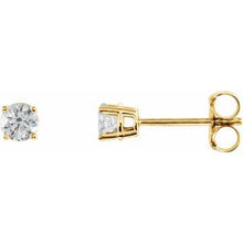 14K Yellow 1/3 CTW Natural Diamond Stud Earrings 1874:70207:P