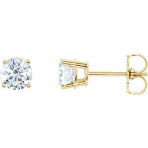 14K Yellow 2 CTW Natural Diamond Stud Earrings 1874:70220:P