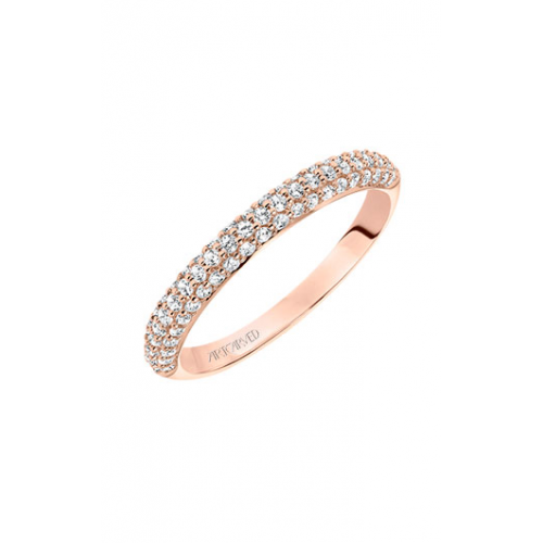 Artcarved Diamond Band Pink Gold-A Ladies Wedding Band 33-V9130R-L