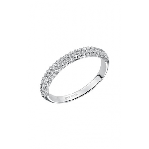 Artcarved Diamond Band White Gold-A Ladies Wedding Band  33-V9130W-L