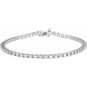 14K White 2 1/4 CTW Lab-Grown Diamond Line 7 1/4" Bracelet 67397:LG601:P