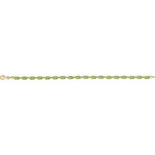 14K Yellow Natural Peridot 7.25
