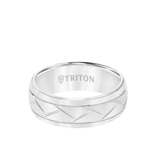 Triton Carved Wedding Band 11-2892HC-G