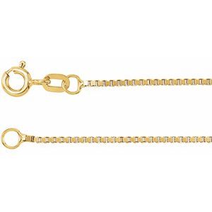 14K Yellow 1 mm Box 16" Chain CH22:31994:P