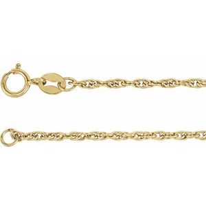 14K Yellow Gold-Filled 1.75 mm Rope 20" Chain
 CH74:104:P