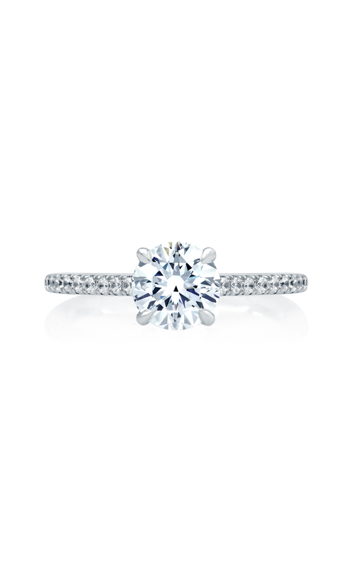 A.Jaffe Engagement Rings Peek-A-Boo Pave Profile Diamond Quilted Engagement Ring ME2029Q/148